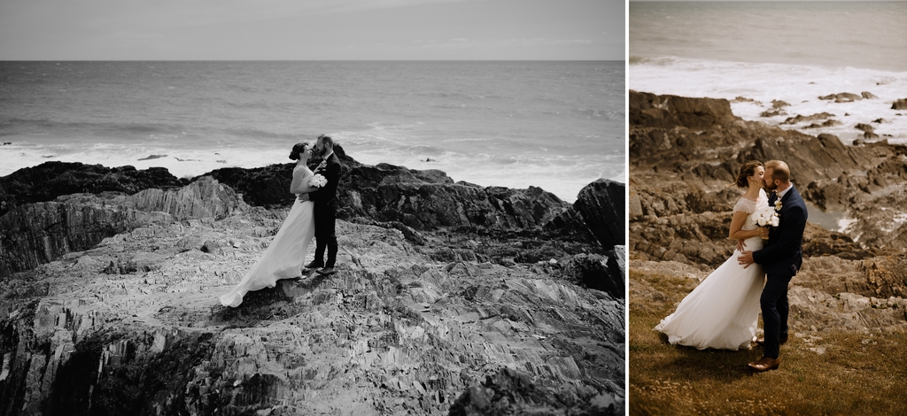 couple côte des sables d'olonne rochers