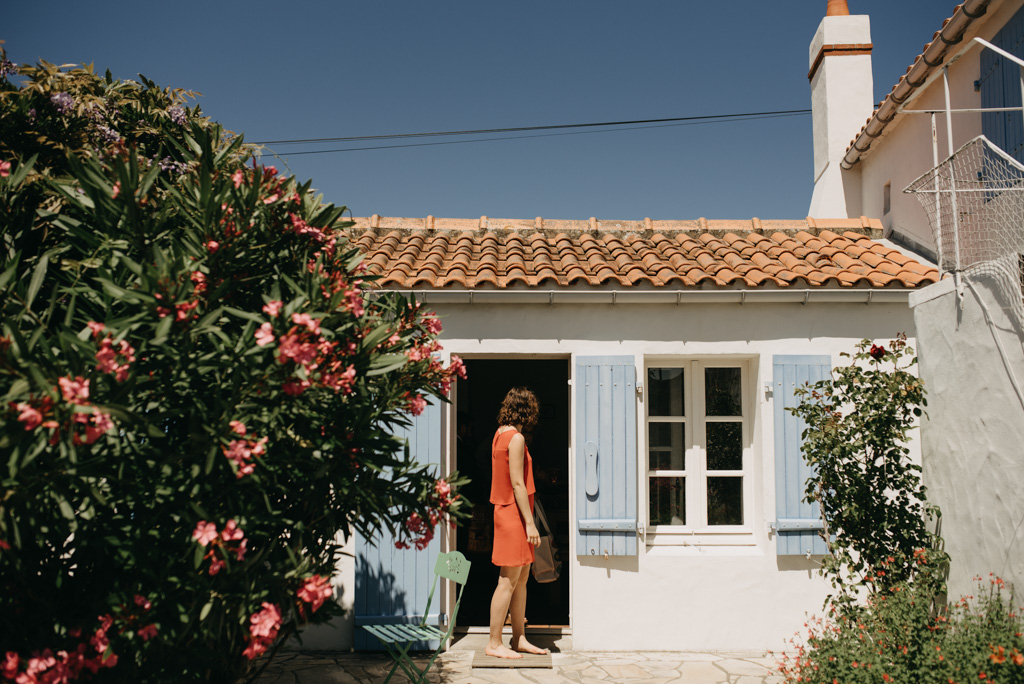 maison Noirmoutier mariage ciel bleu