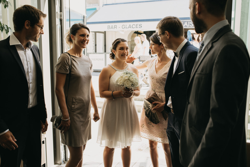 mariage Noirmouier mariée bouquet entrée