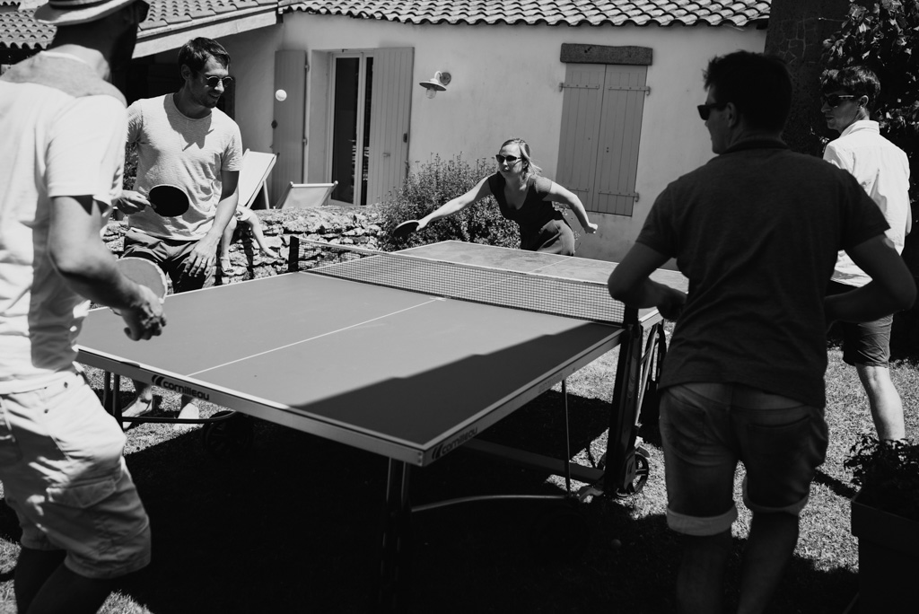 ping pong noir et blanc