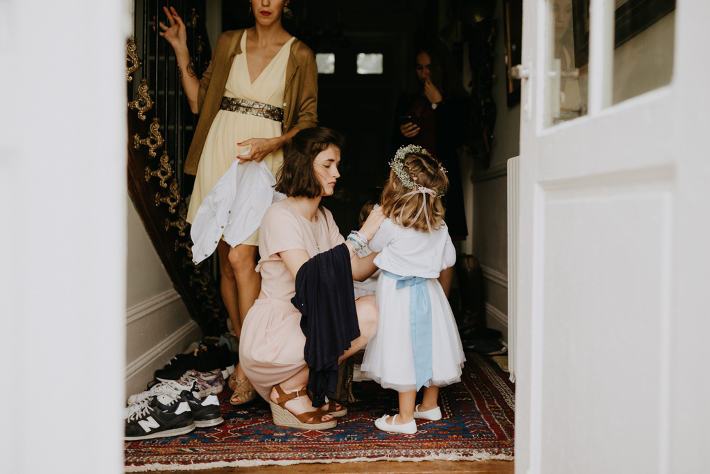 préparatifs mariage Mayenne château demoiselle d'honneur