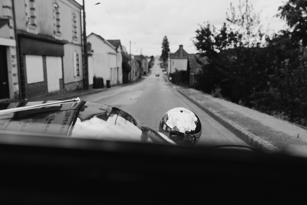 voiture mariage noir et blanc