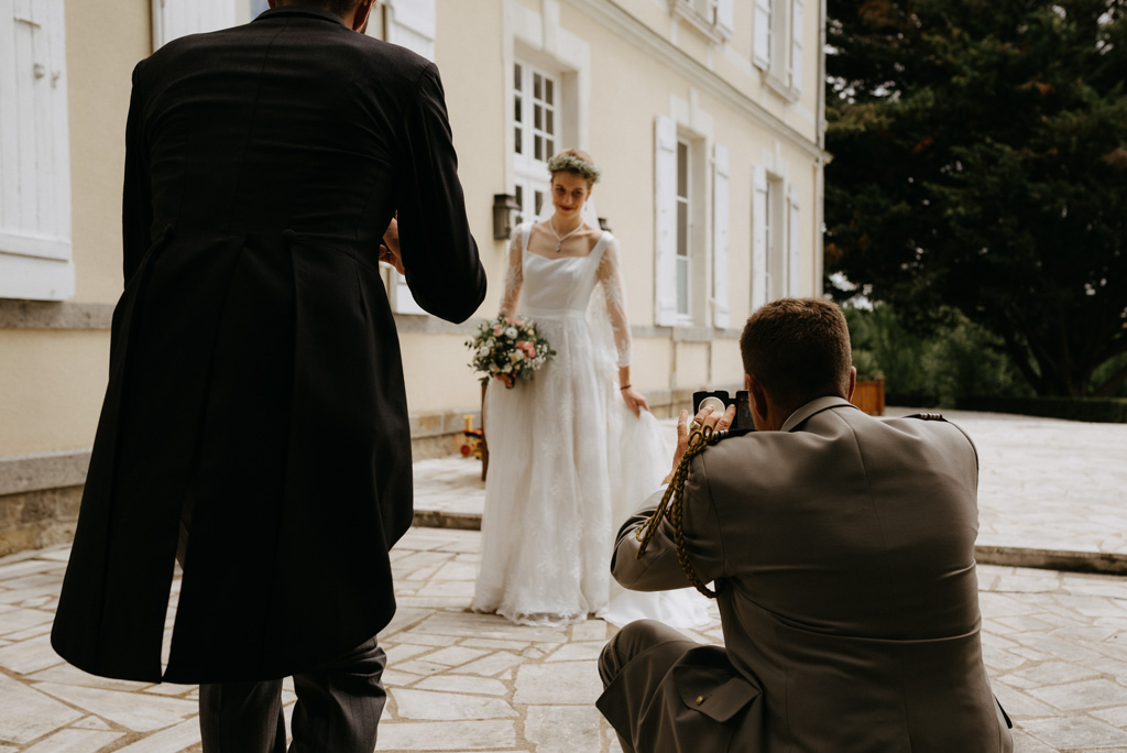 photos de la mariée papa famille