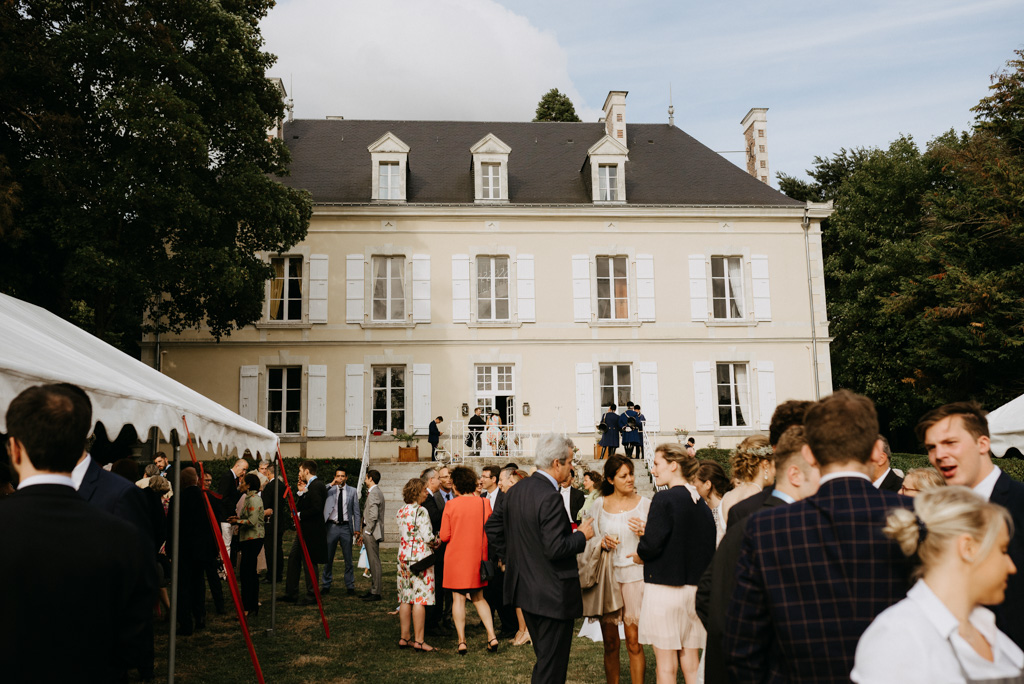 cocktail invités mariage château