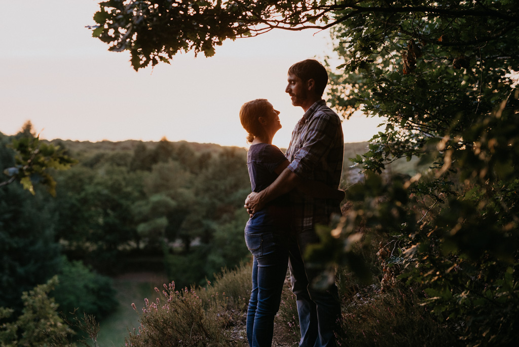 couple coucher soleil Vendée séance engagement