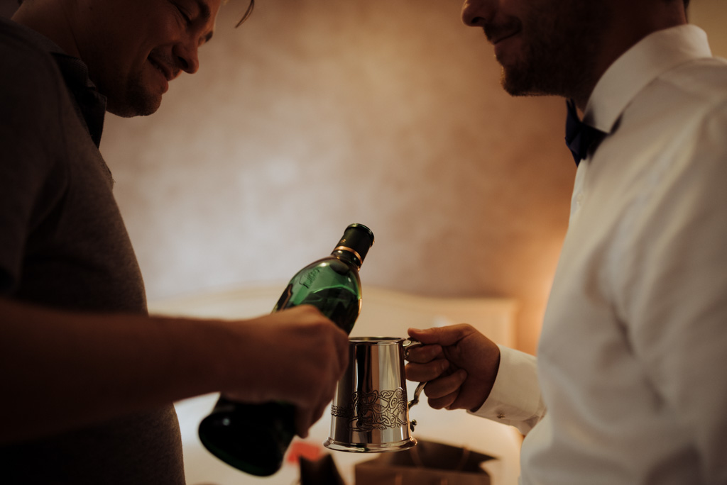 chope whisky partage service mariage préparatifs