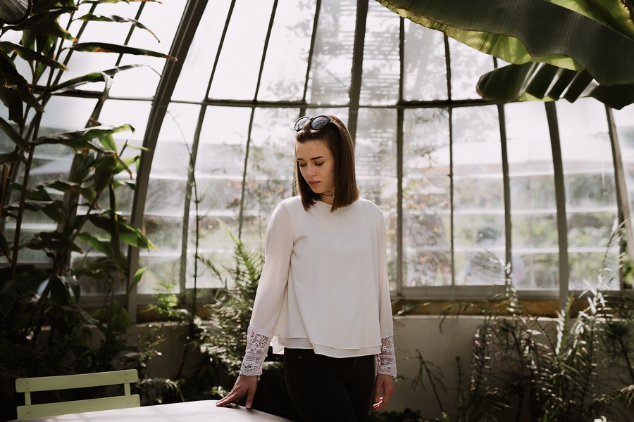 portrait Nantes serre Jardin des Plantes végétaux