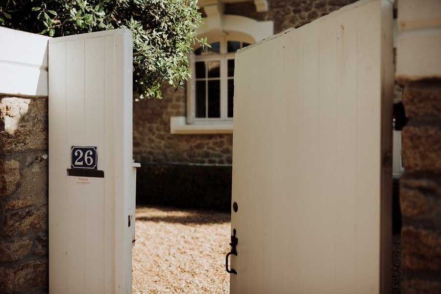 porte maison mariés mariage la baule