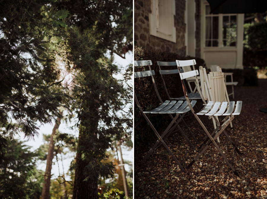 soleil arbre chaises maison mariage loire-atlantique