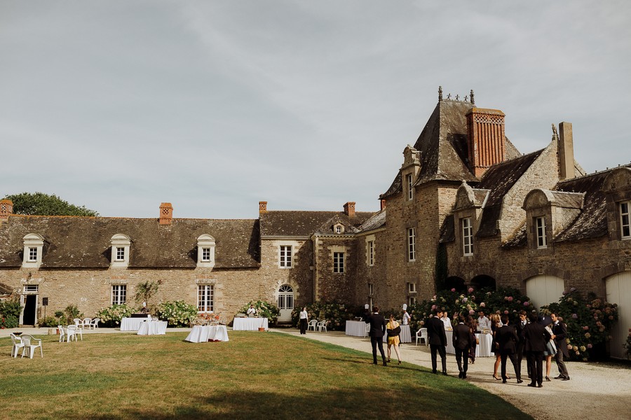 Assérac manoir de Kérougas jardin cocktail mariages