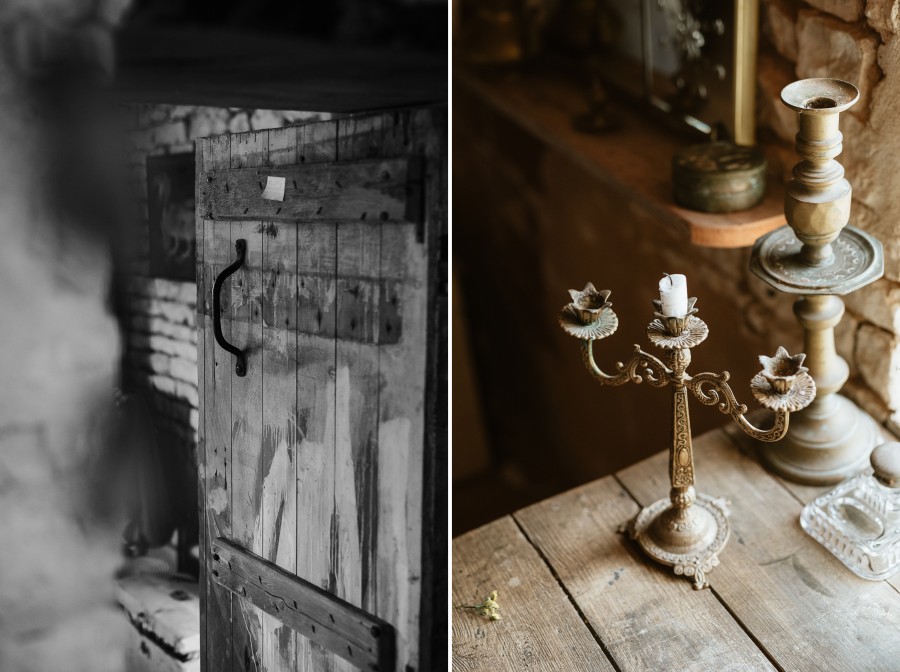 porte bois noir et blanc bougeoir table bois